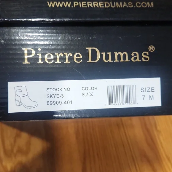 ☀️ Pierre Dumas Skye-3 Black booties. Size 7 - Picture 5 of 5